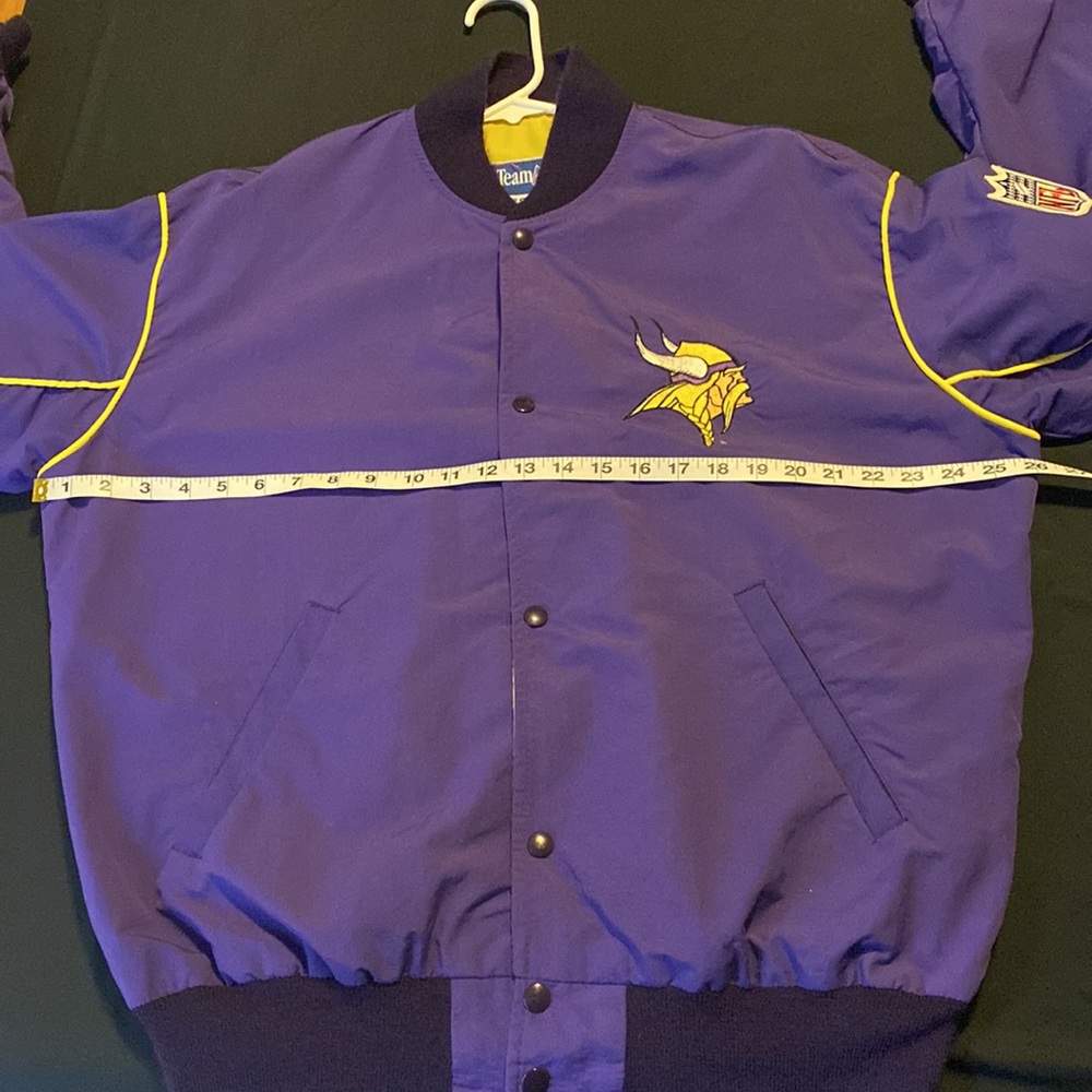 Starter Vintage Team NFL Minnesota Vikings Button Snap Jacket - Picture 11 of 14